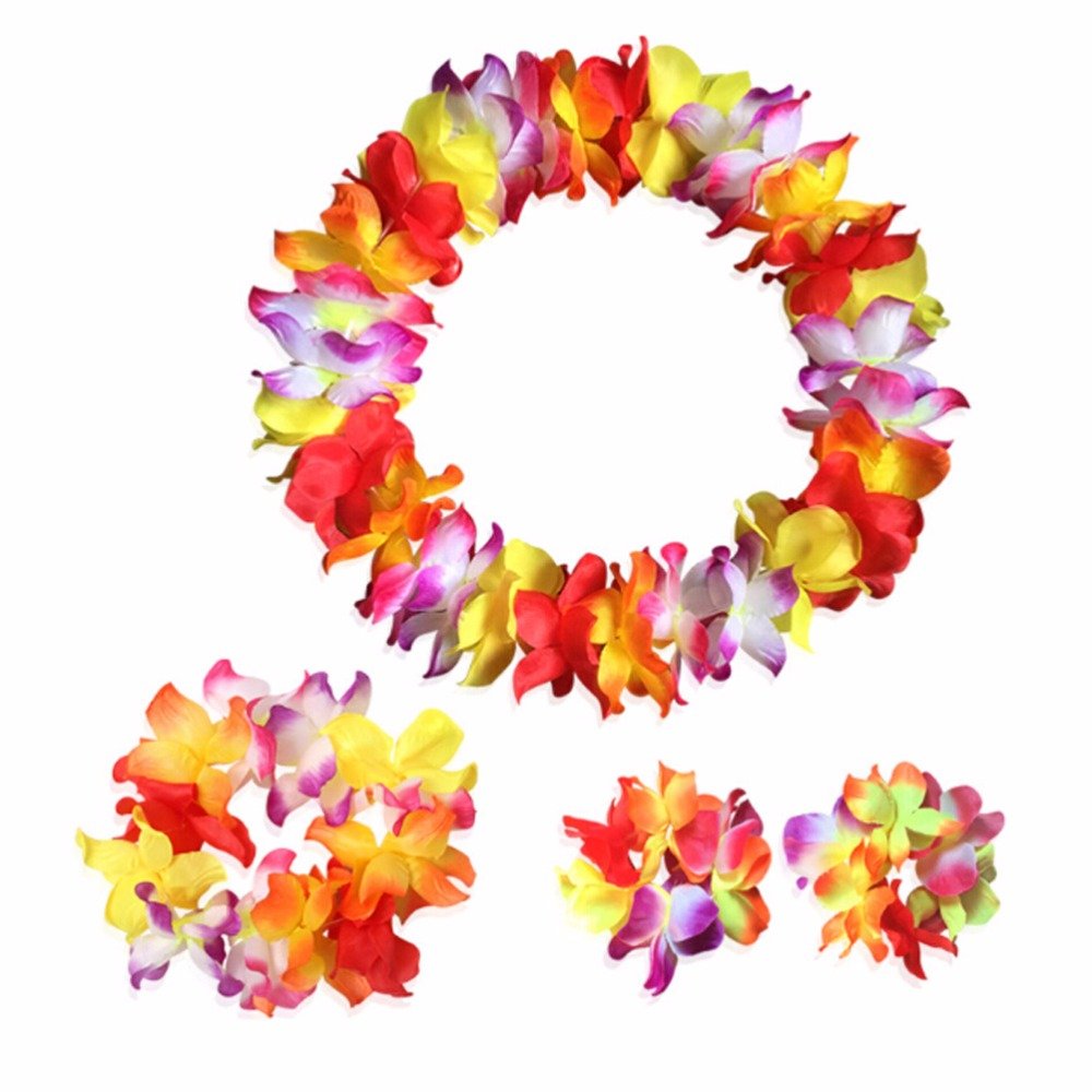 BAJOTAL flower headband colors the outfit while keeping hair in place during dancing