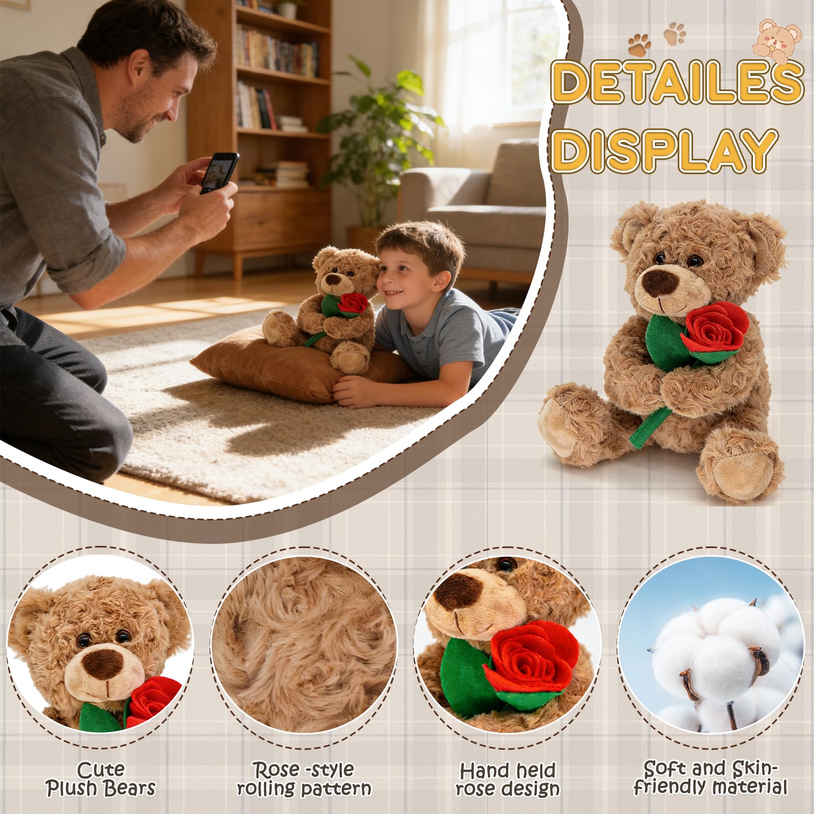 Bakalizoo bedroom decor bear adding warmth and charm.