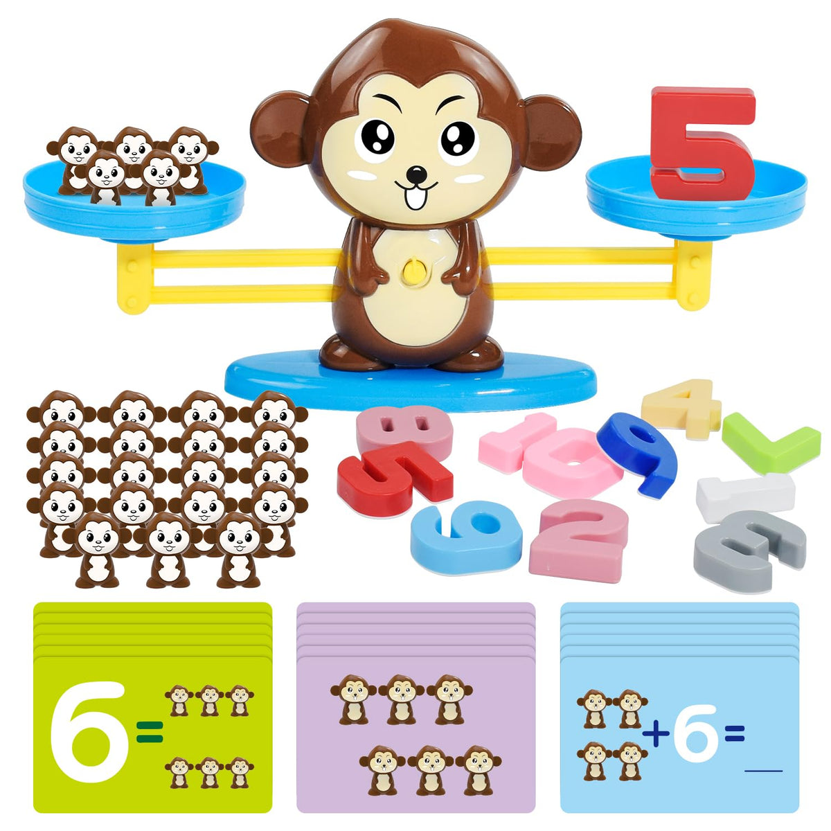 BAKAM Monkey Balance Scale base - sturdy platform for stable, mess-free math play.