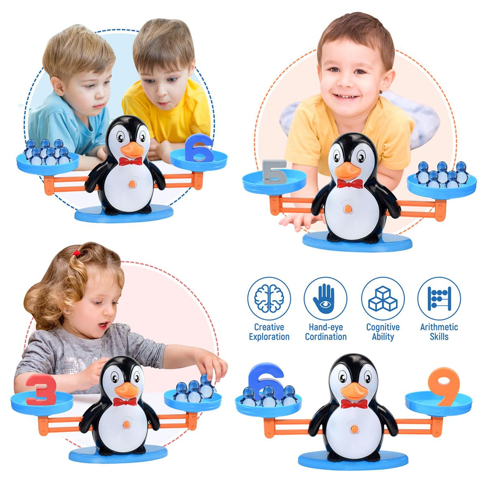 BAKAM Penguin Balance Scale durable ABS plastic built for long-lasting classroom use