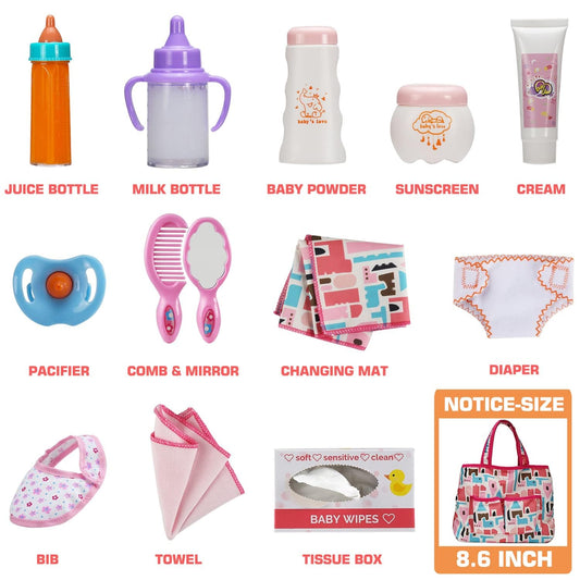 Bakatatoyz disappearing bottles set for realistic feeding imagination.