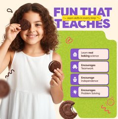 Baketivity Kids baking for parties demonstrates fun, supervised kitchen activity.