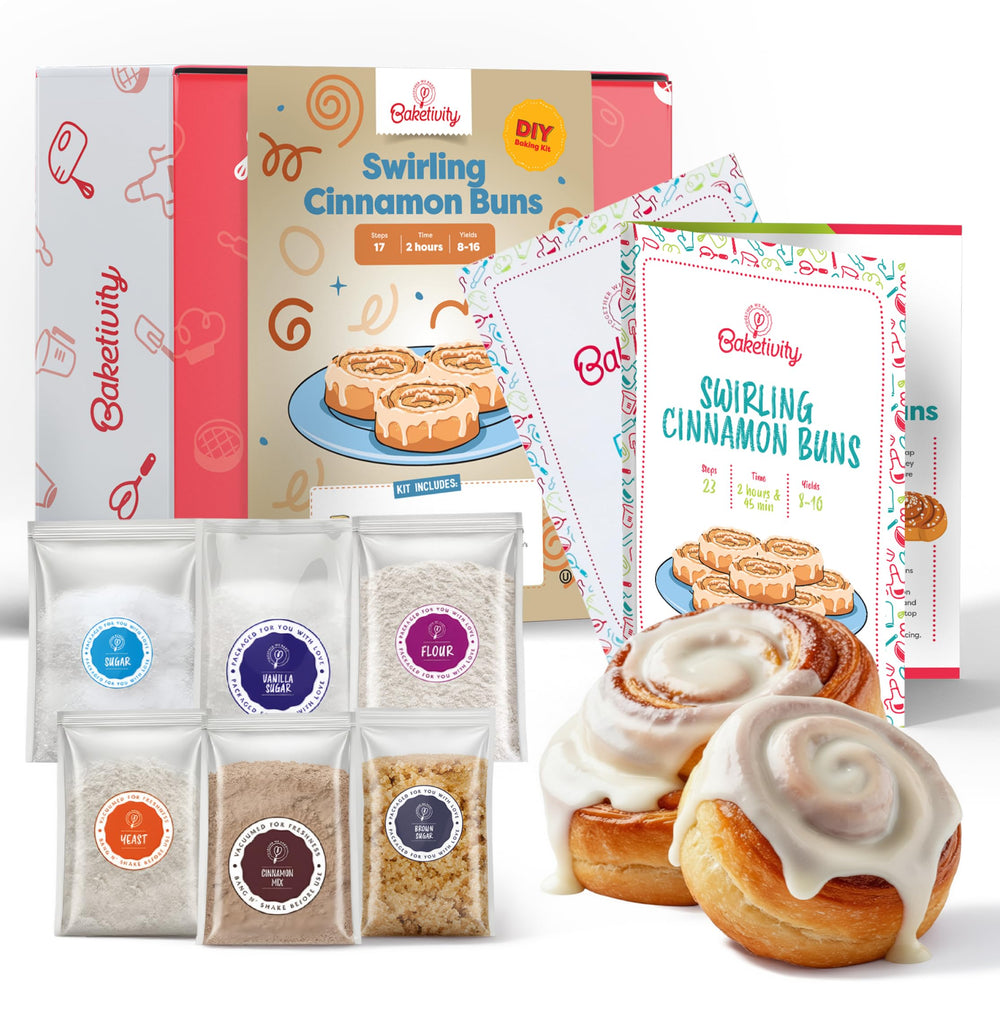 Baketivity Kids Baking Kit unboxing shows pre-measured ingredients for mess-free fun.