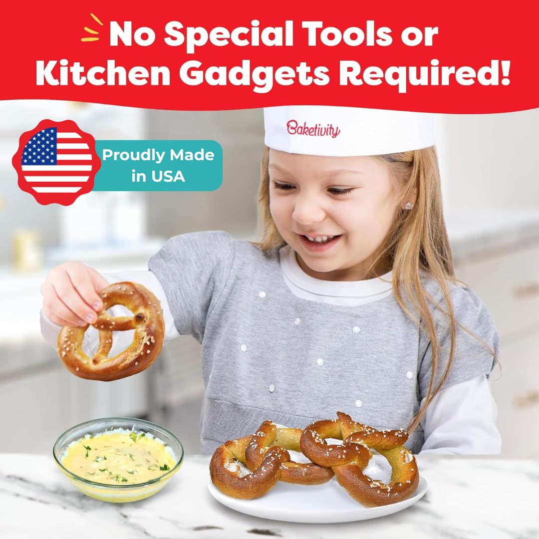 Baketivity pretzel-dry-ingredients emphasize portion accuracy for quick, easy setup.