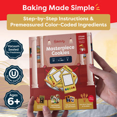 Step-by-step Baketivity instructions booklet for guided baking