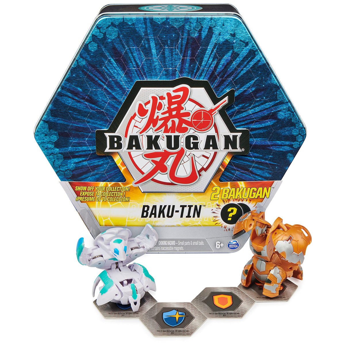 Bakugan Baku-Tin storage hexagonal case keeps your collection organized.