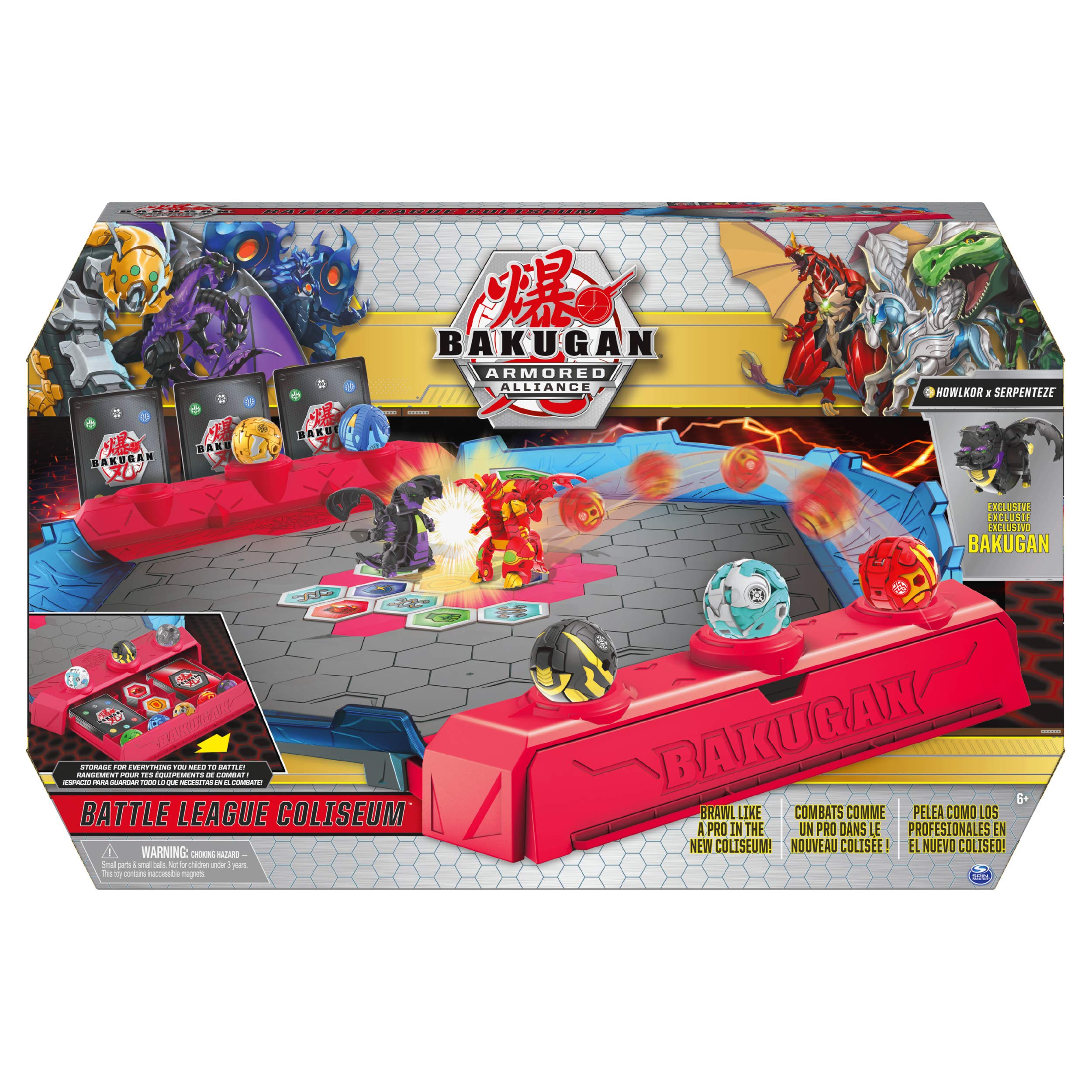 Exclusive fused Howlkor x Serpenteze Bakugan adds unique fusion power.