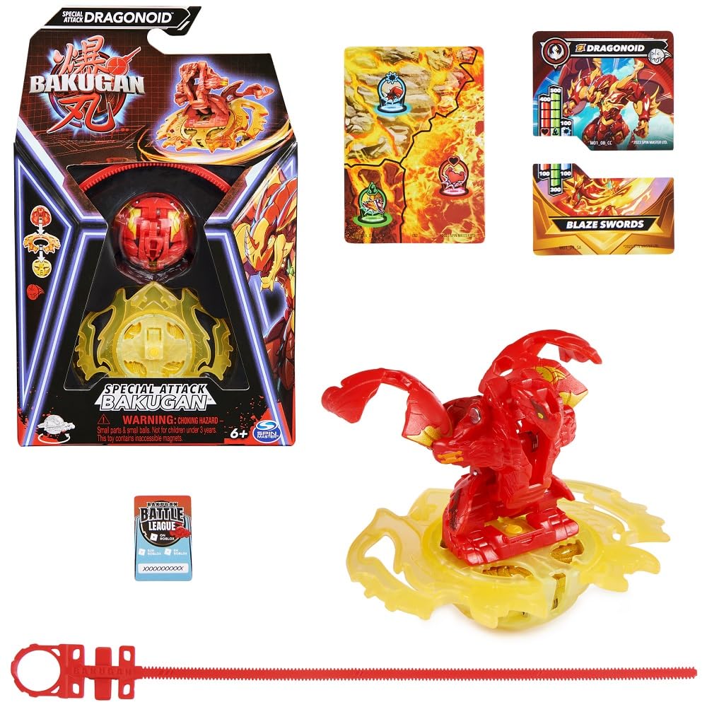 Bakugan Special Attack Dragonoid ball in motion for battle play.