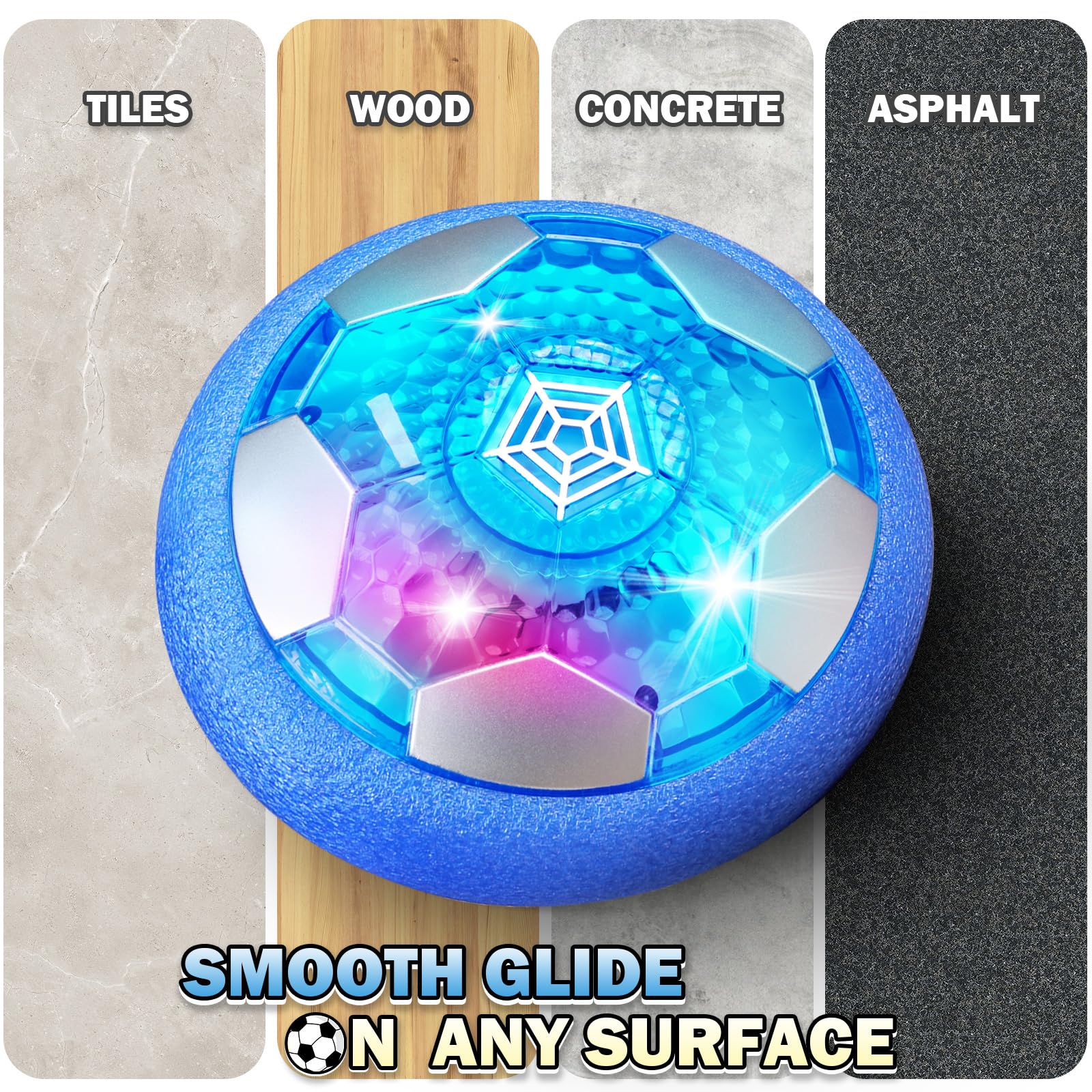 BaLaM Hover Soccer Ball suited for ages 4–12.