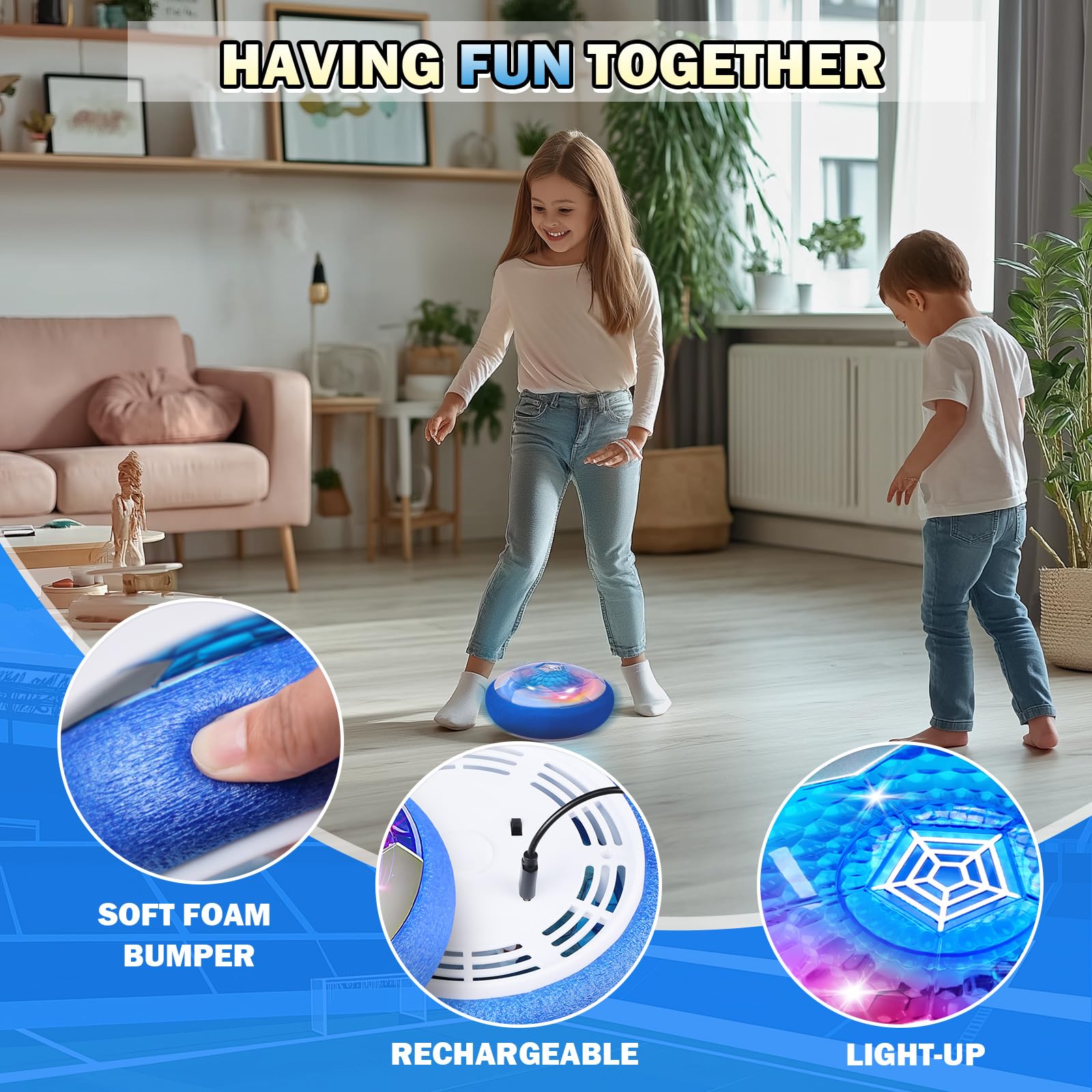BaLaM Hover Soccer Ball makes a great gift for kids.