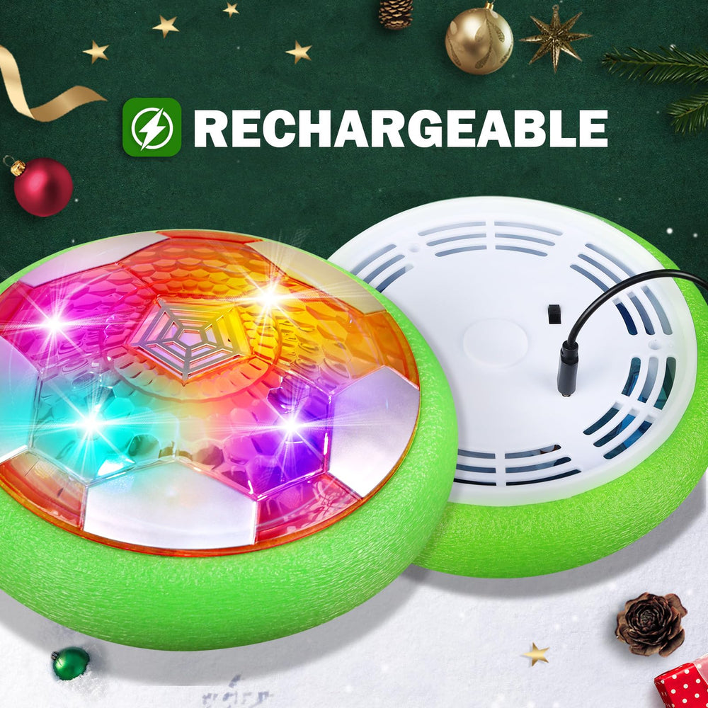 BaLaM rechargeable hover ball charging via USB-C for extended sessions.