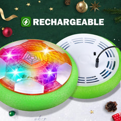 BaLaM rechargeable hover ball charging via USB-C for extended sessions.
