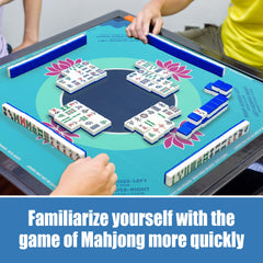 BALAPET mahjong mat lotus pattern adds visual appeal to play