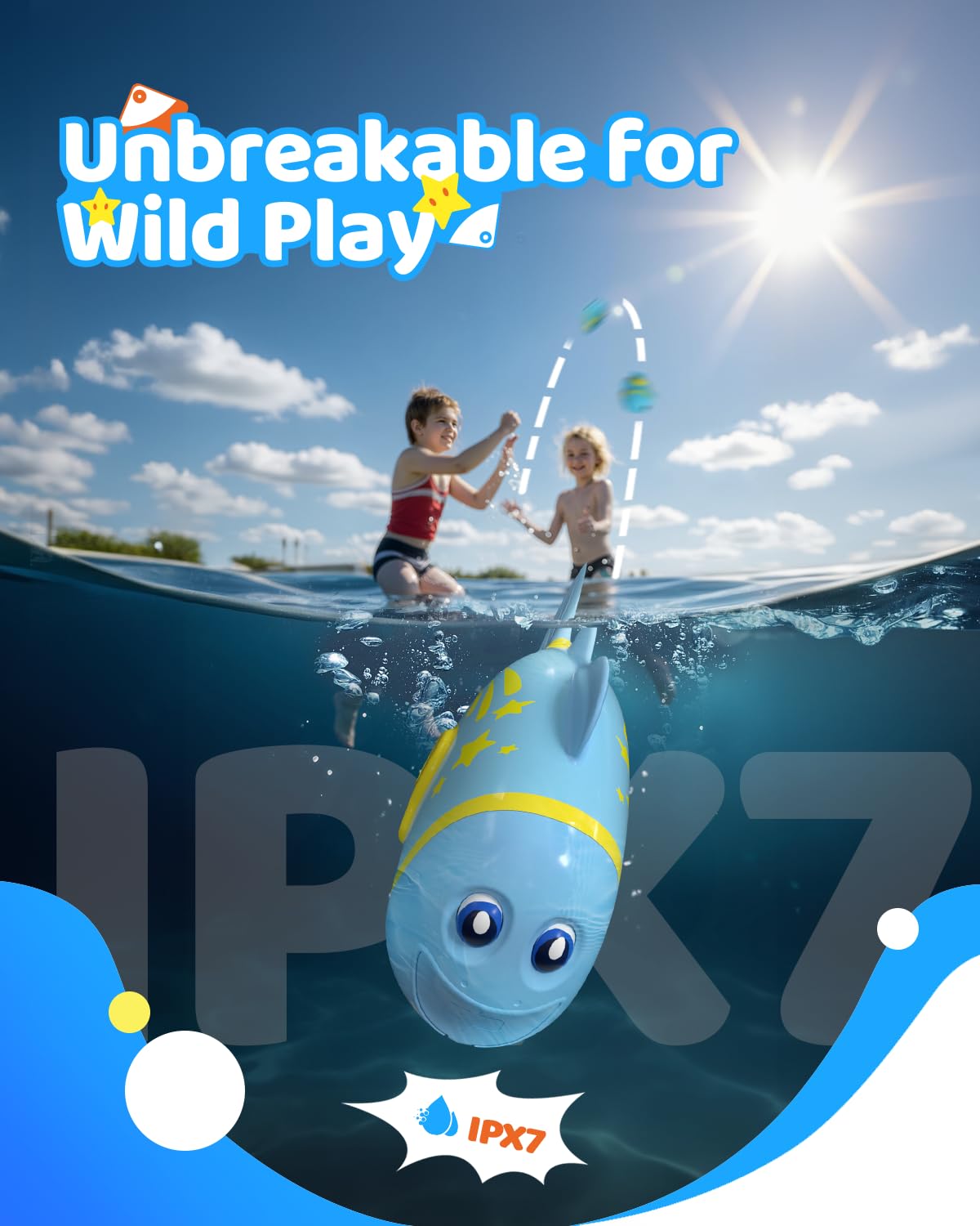 Baldr durable silicone body resists drops, supporting wild toddler adventures.