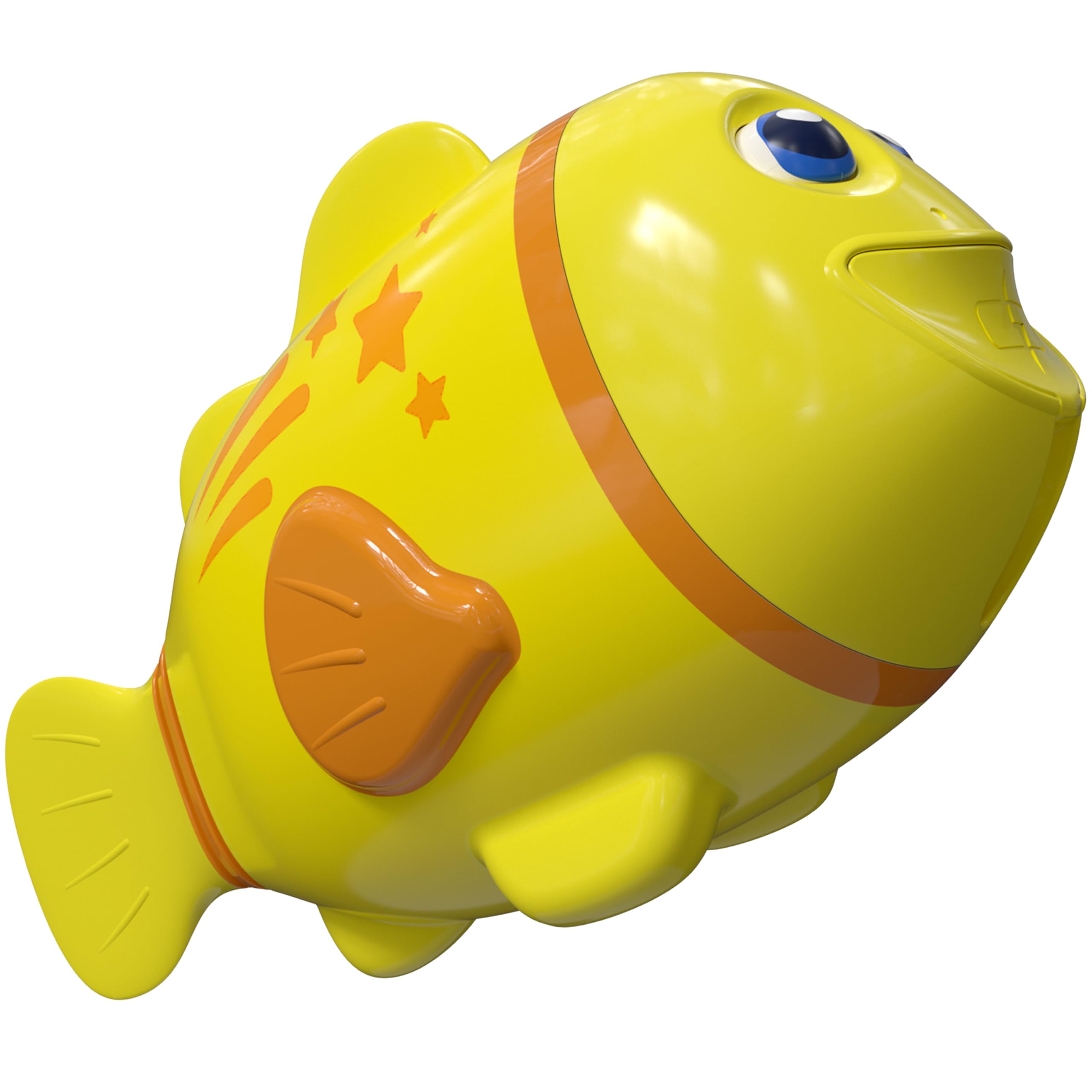 Baldr rechargeable swimming fish toy glides through water for bath time.