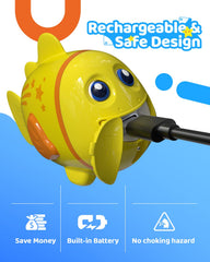 Baldr sealed USB-rechargeable battery powers hours of play without disposables.