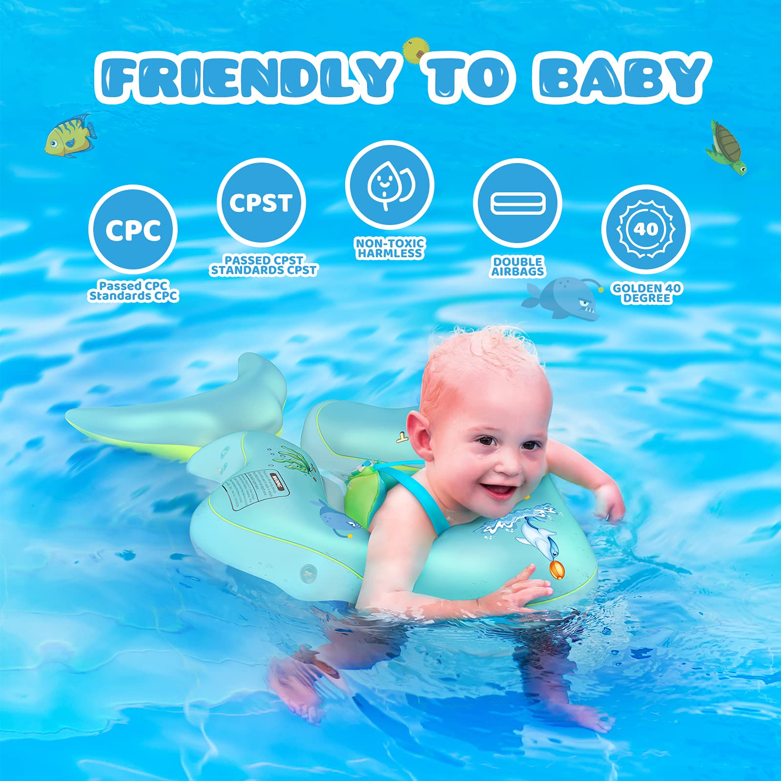 Balhvit dual inflation chambers boost stability and reduce tilt during bath or pool time