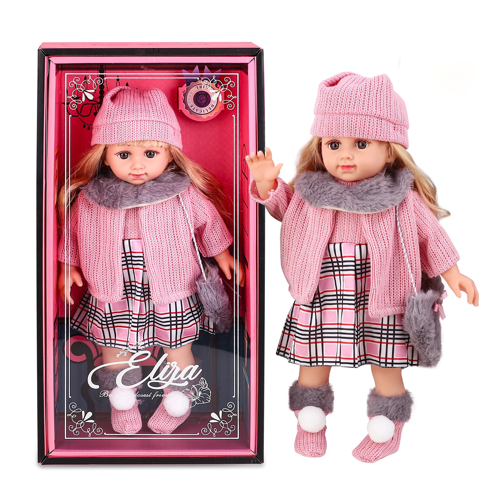 Baljinder 18-inch doll clothes set with hats for creative play
