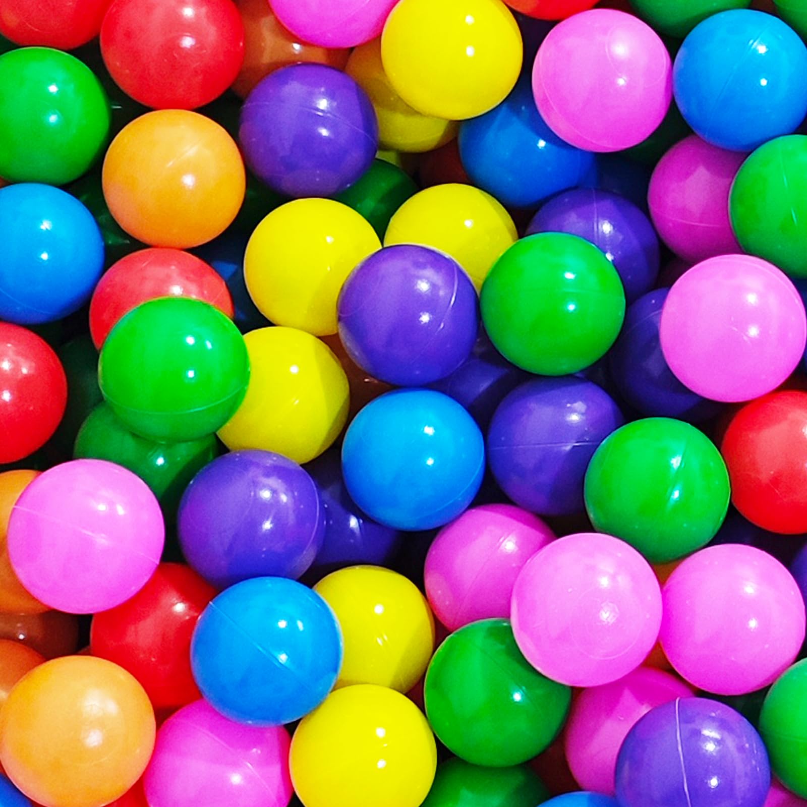 Ball Pit Balls red color focus for color recognition and safe play.