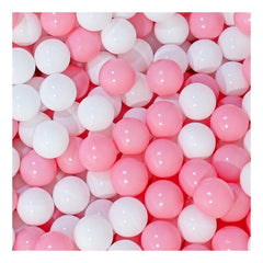 2.2in Ball Pit Balls in pink and white for safe, engaging toddler play.