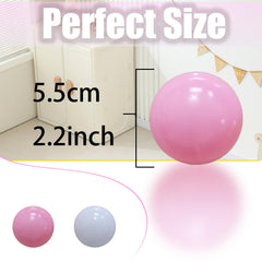 Non-PVC, phthalate-free 2.2in Ball Pit Balls for safe handling.