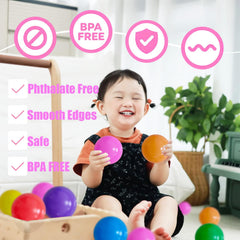 Ball Pit Balls yellow color focus for bright learning and tactile exploration.