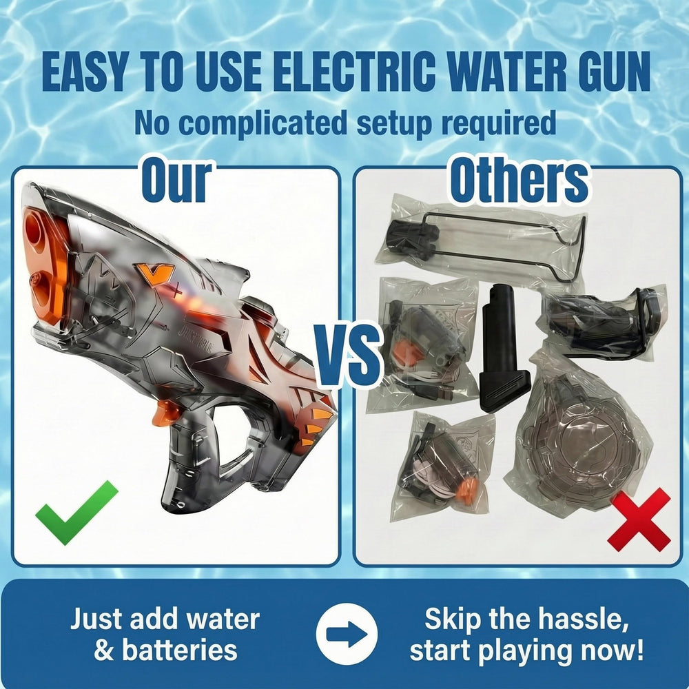 Balyeoseol water gun in action delivers exciting, fast paced play.