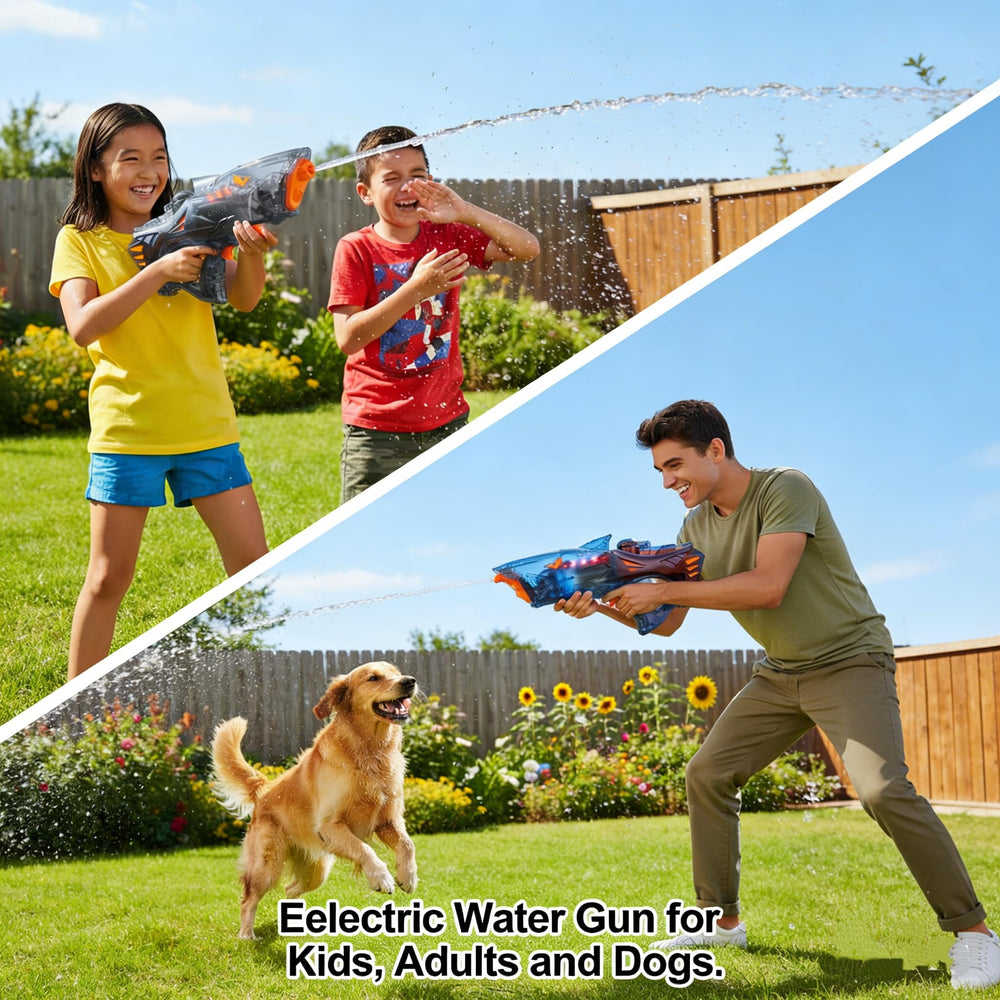 Balyeoseol water gun transparent gray body shows water level clearly.