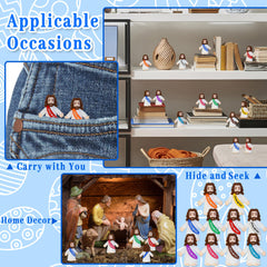 Bamamon durable PVC Jesus figurines for gifts at baptisms and Sunday school