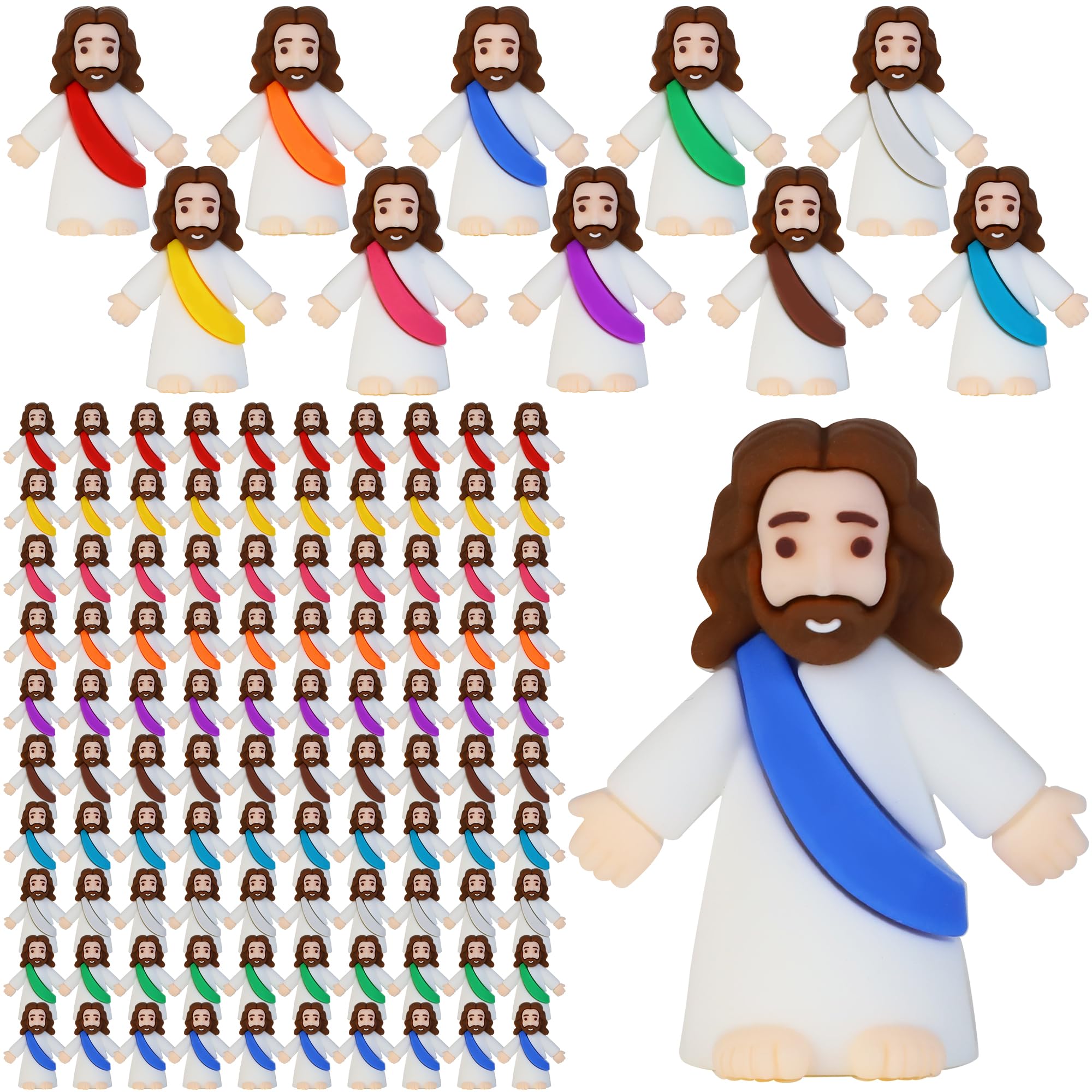 Bamamon mini Jesus figures in 100-pack, ideal Easter egg fillers
