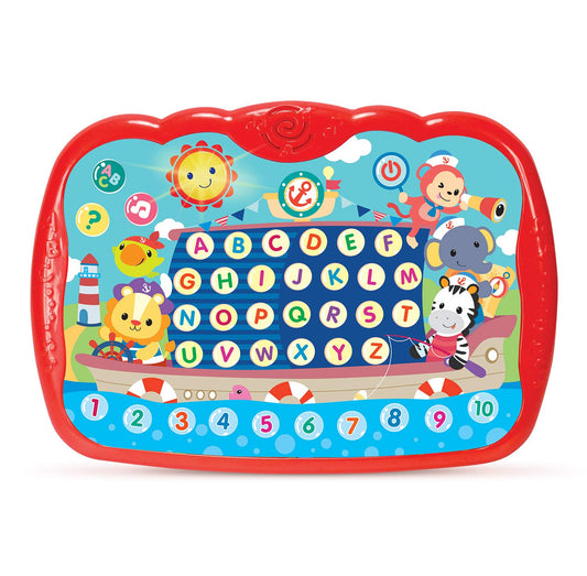 Bambiya Learning Tablet ABC Pad helps toddlers recognize letters through interactive play.