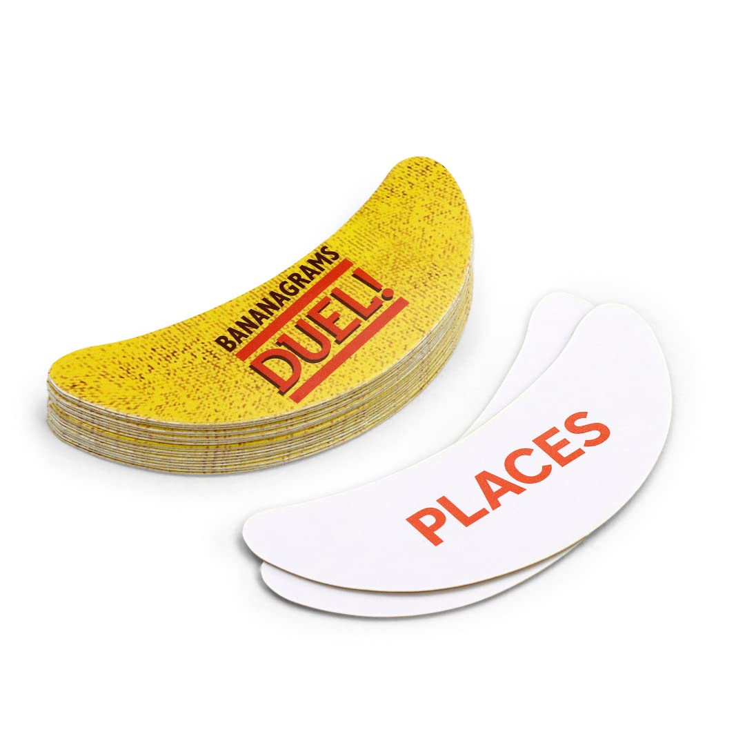 Bananagrams Duel family play session with friends in a compact travel setup.
