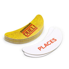 Bananagrams Duel family play session with friends in a compact travel setup.