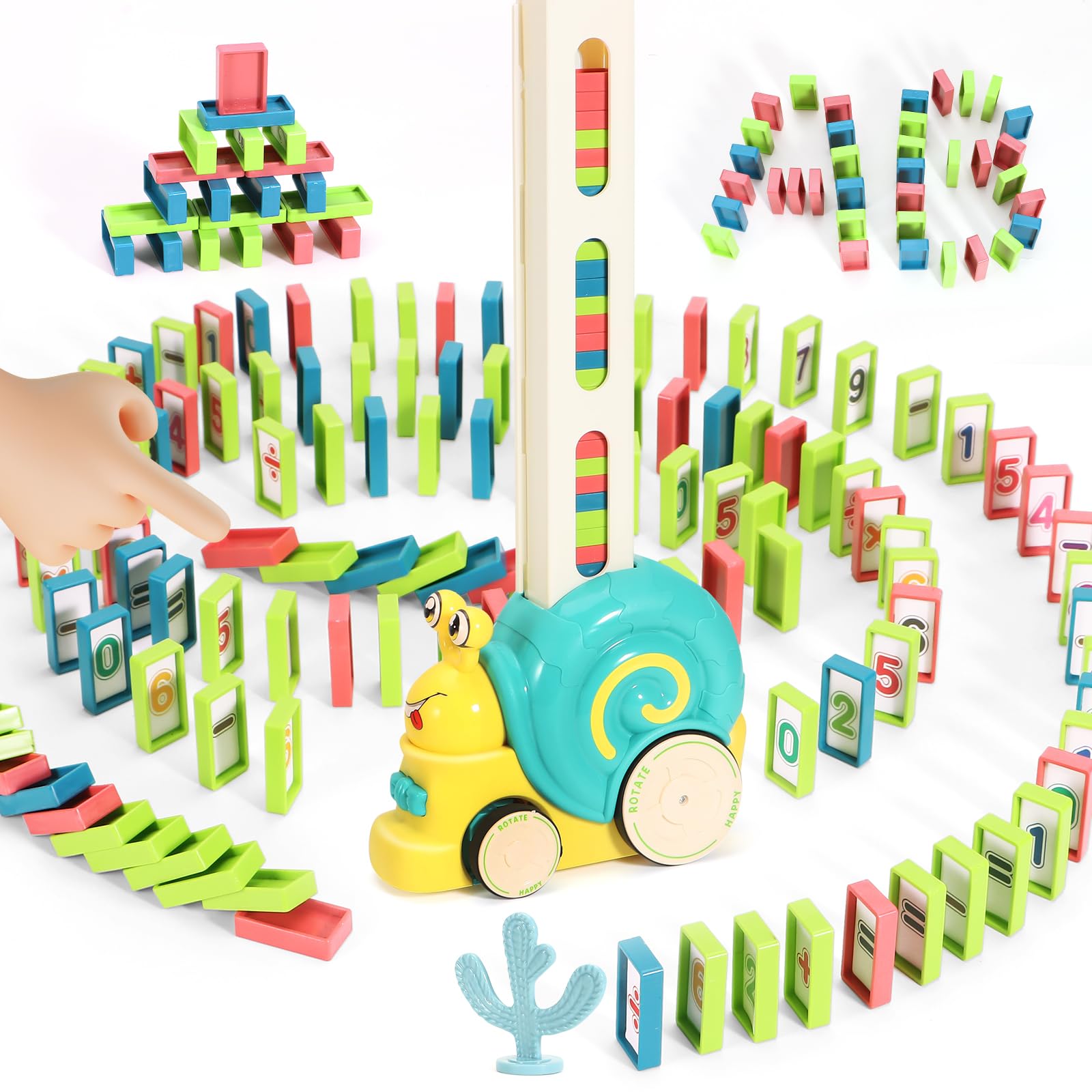 BananMelonBM 180pcs domino tiles for Montessori learning and focus