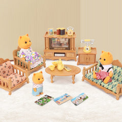 BananMelonBM dollhouse alarm clock for morning routine play