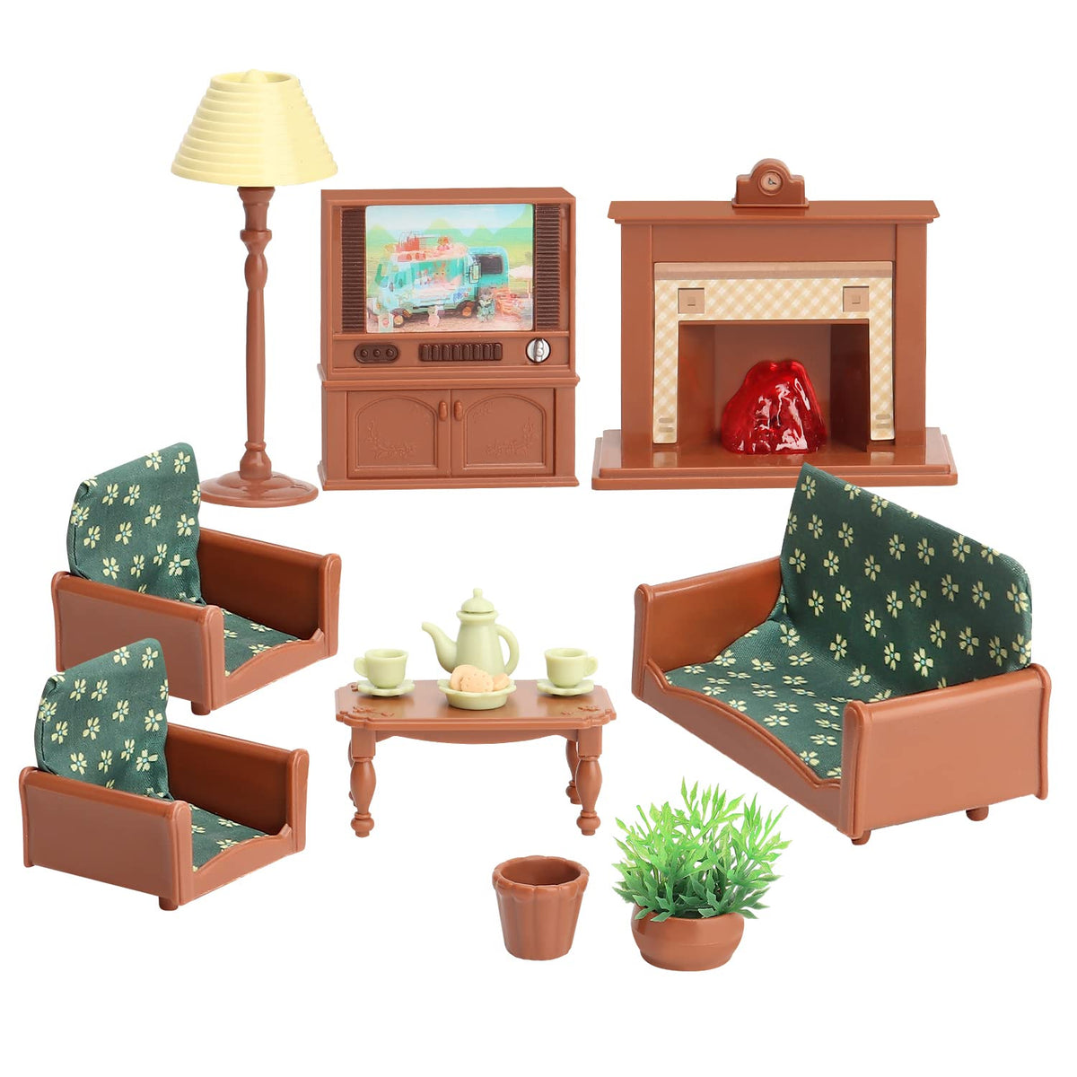 BananMelonBM dollhouse sofa – cozy living room furniture sparks imaginative play