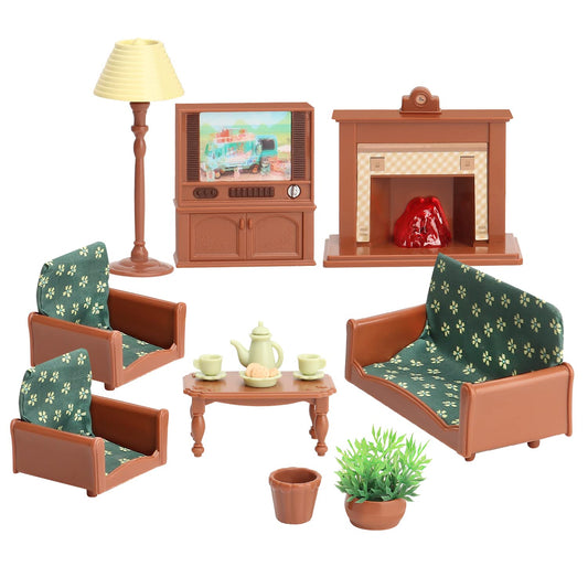 BananMelonBM dollhouse sofa – cozy living room furniture sparks imaginative play