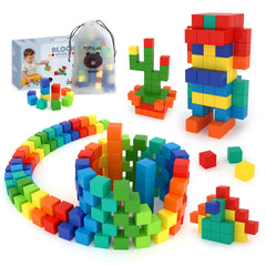 BananMelonBM magnetic building blocks 100-piece set for imaginative construction.