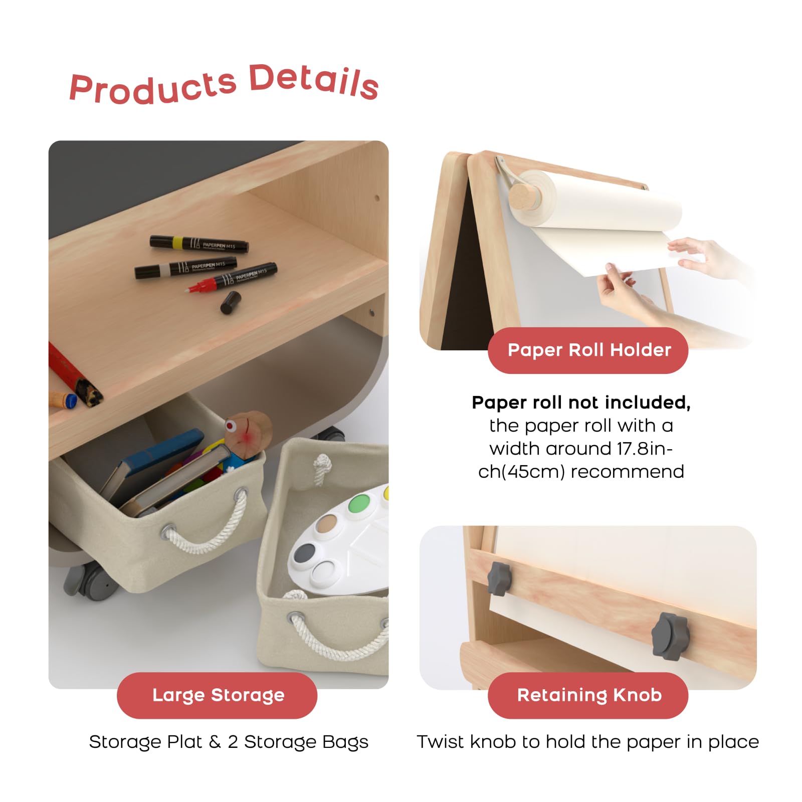 BanaSuper paper-roll holder ready for additional roll