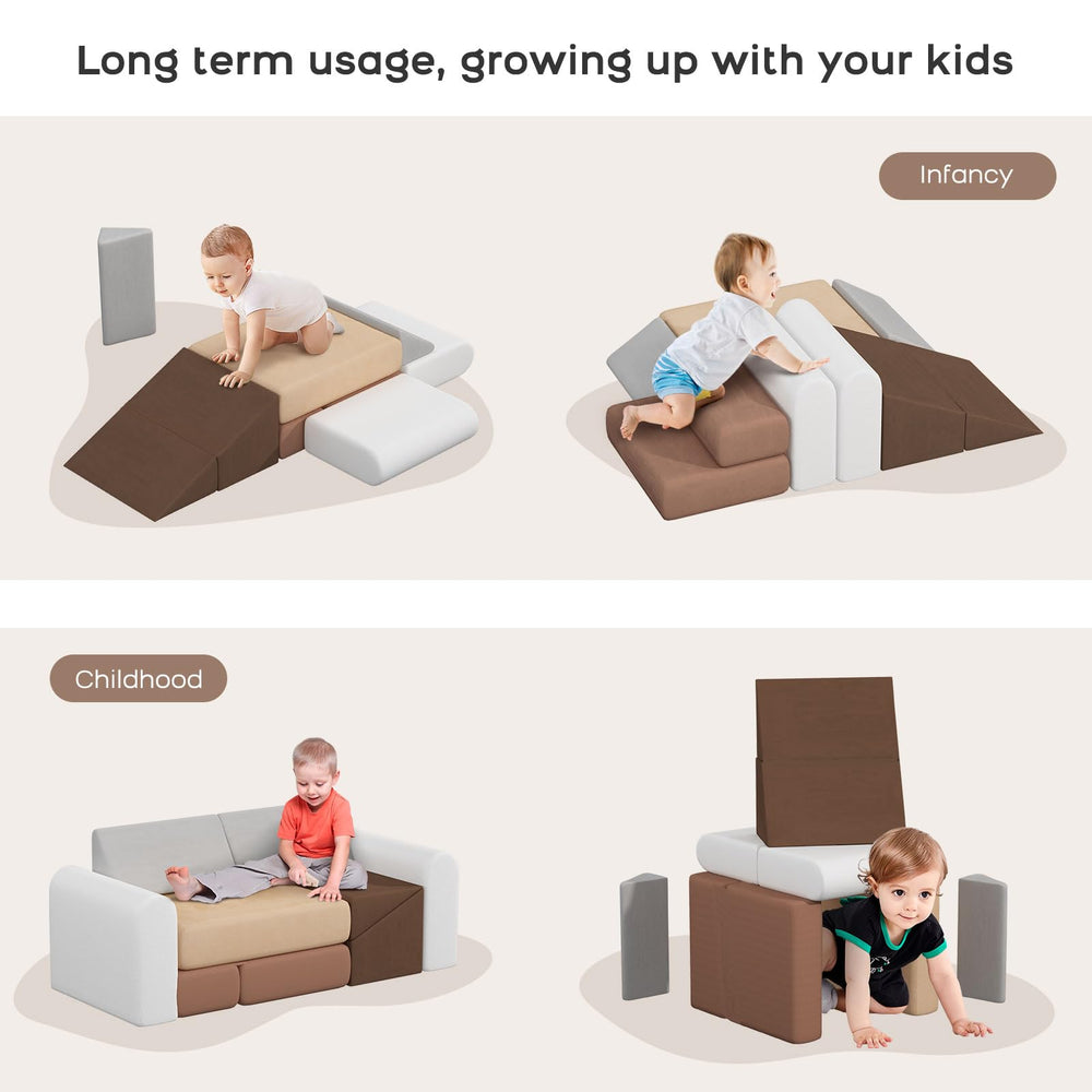 BanaSuper foldable climber sofa demonstrates versatile seating and play.