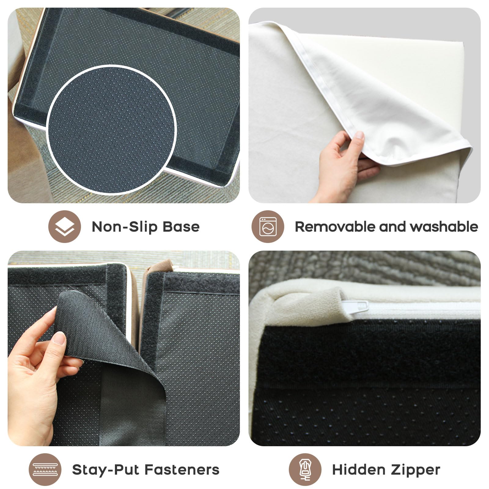 BanaSuper non-slip base keeps blocks steady on hard floors during sessions.