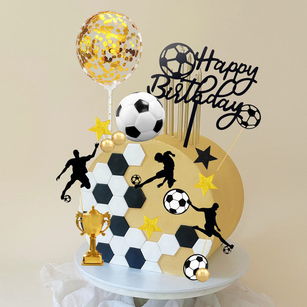 BANBALLON black pentagram topper provides bold contrast for cake decoration