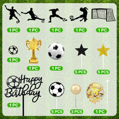BANBALLON pvc soccer ornament enhances cake decor with durable, easy-to-clean accents