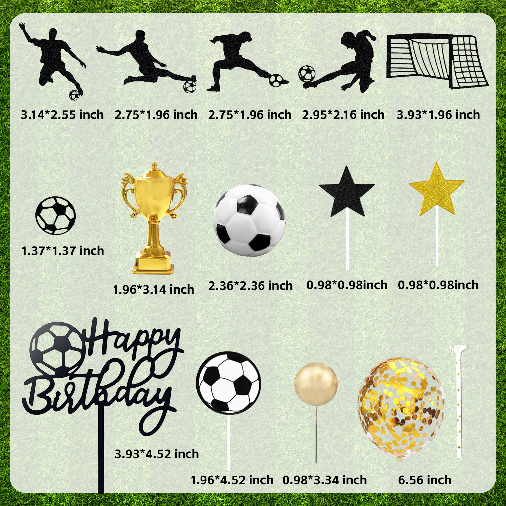 BANBALLON soccer topper set adds coordinated style to any sports-themed celebration