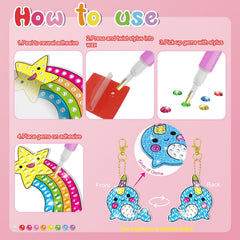 BANBBUR gem art tray and stylus simplify dot placement for little hands.