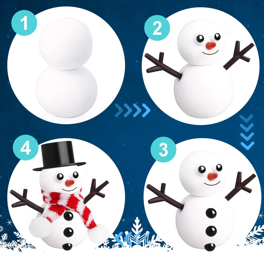 BANBBUR hats and scarves provided for cute, cozy snowman outfits.