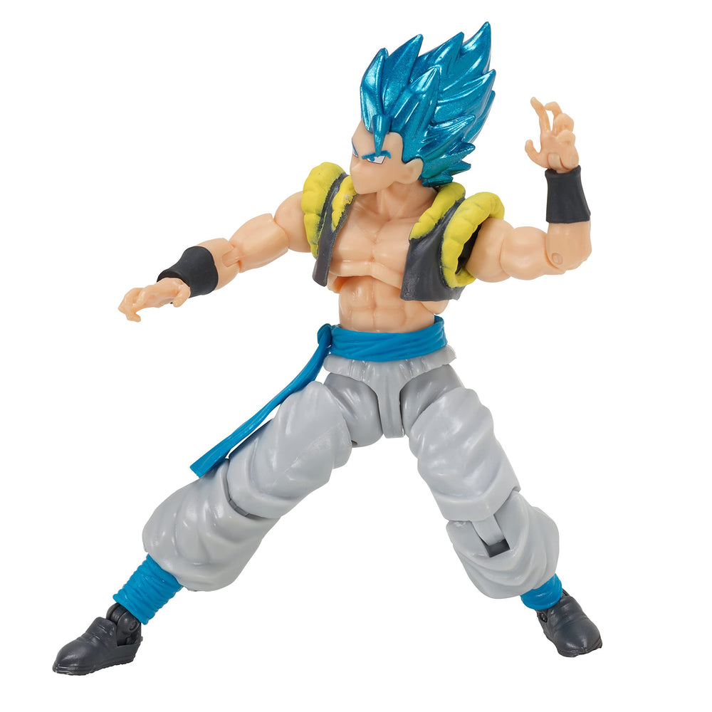 Gogeta blue hair close-up shows vibrant color and accuracy.