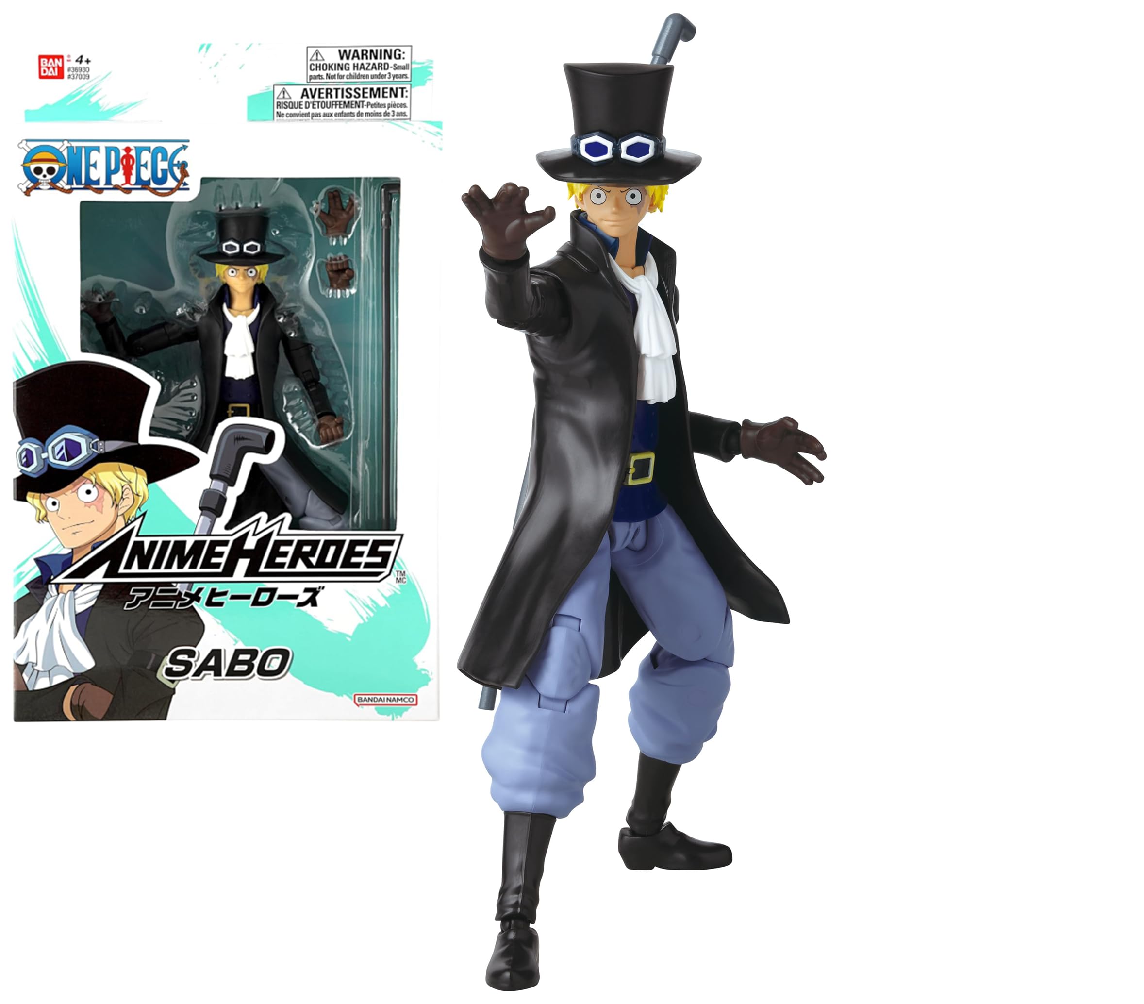 Bandai Anime Heroes One Piece Sabo figure 17 cm ready for display and play