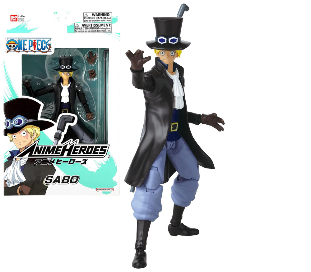 Bandai Anime Heroes One Piece Sabo figure 17 cm ready for display and play
