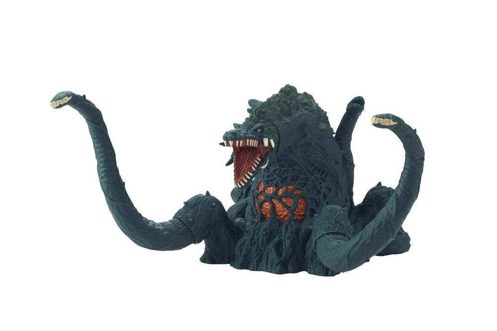 Bandai Biollante Sofvi figure front view showcases iconic mouth and tentacles for display
